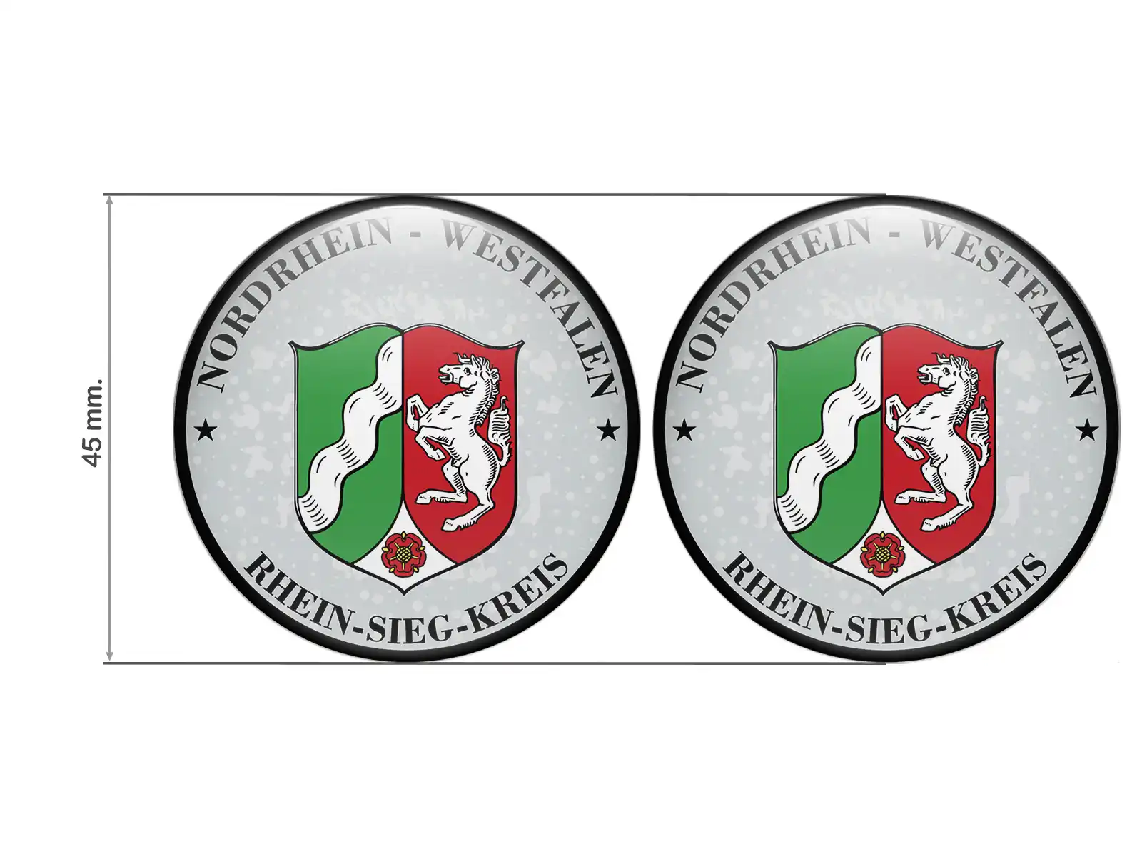 Aufkleber TUV Rhein-Sieg-Kreis Nummernschild plakette